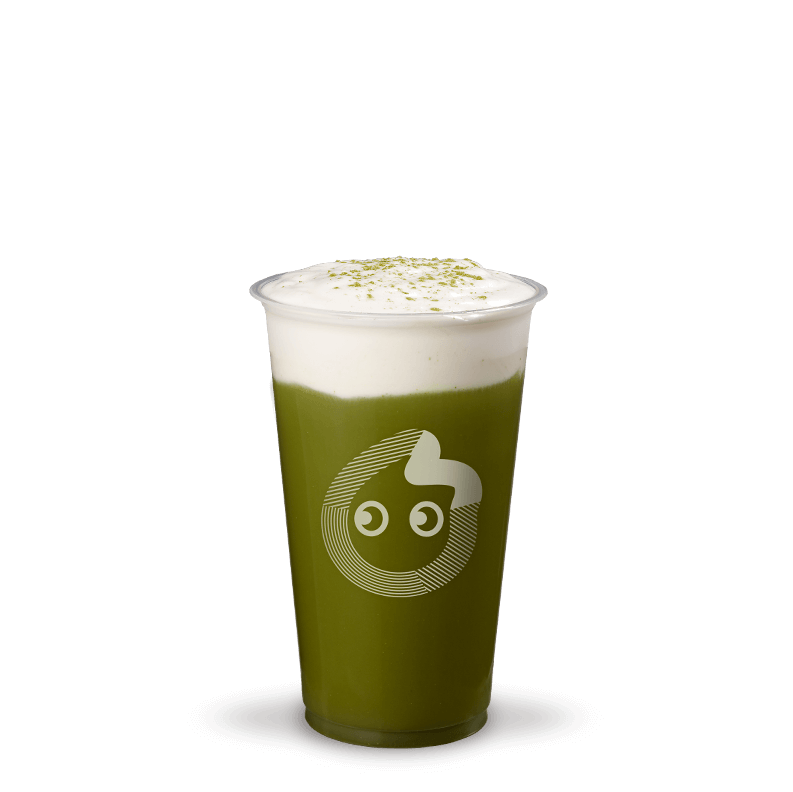 Matcha Slush With Salty Cream